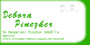 debora pinczker business card